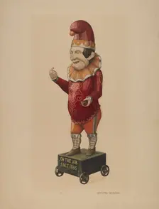 Cigar Store Figure: "Punch", 1935/1942. Creator: Raymond Neumann