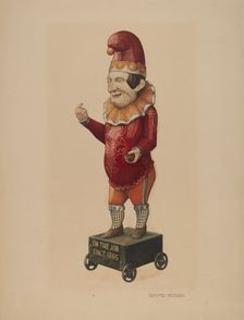 Cigar Store Figure: "Punch", 1935/1942. Creator: Raymond Neumann