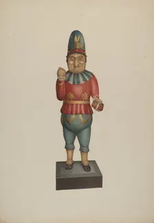 Cigar Store Figure: "Punch", c. 1939. Creator: Robert Pohle