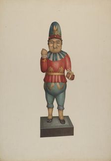 Cigar Store Figure: "Punch", c. 1939. Creator: Robert Pohle