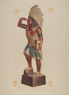 Cigar Store Indian, 1935/1942. Creator: Albert Ryder