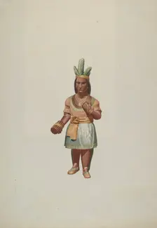 Cigar Store Indian, 1935/1942. Creator: Alton K. Skillin