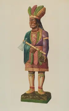 Cigar Store Indian, 1935/1942. Creator: Einar Heiberg