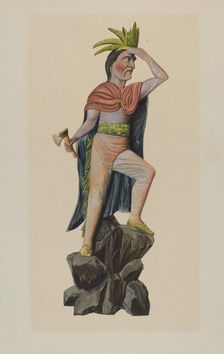 Cigar Store Indian, 1935/1942. Creator: Einar Heiberg