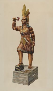 Cigar Store Indian, 1935/1942. Creator: Einar Heiberg