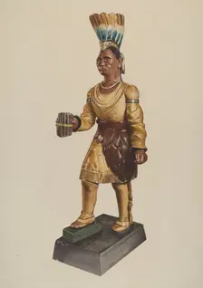 Cigar Store Indian, 1935/1942. Creator: Henry Murphy