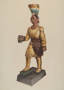 Cigar Store Indian, 1935/1942. Creator: Henry Murphy