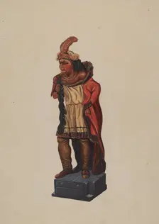 Cigar Store Indian, 1935/1942. Creator: Richard F. Smith