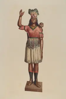 Cigar Store Indian, 1935/1942. Creator: Robert Pohle