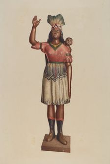 Cigar Store Indian, 1935/1942. Creator: Robert Pohle