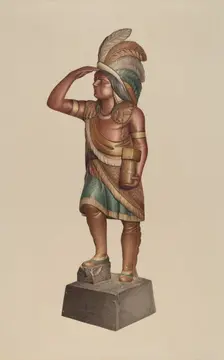 Cigar Store Indian, 1935/1942. Creator: Robert Pohle