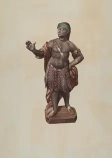 Cigar Store Indian, 1935/1942. Creator: Rosamond P Gray