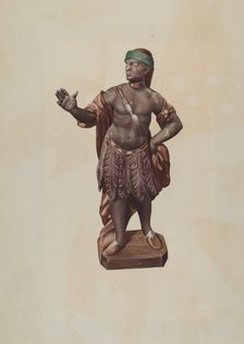 Cigar Store Indian, 1935/1942. Creator: Rosamond P Gray
