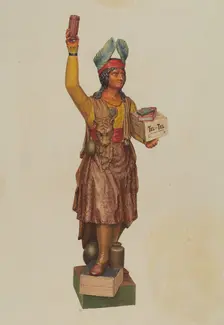 Cigar Store Indian, 1935/1942. Creator: Unknown