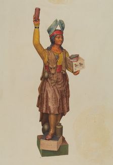 Cigar Store Indian, 1935/1942. Creator: Unknown