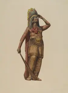 Cigar Store Indian, 1935/1942. Creator: Unknown