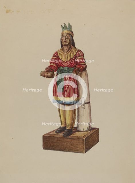 Cigar Store Indian, 1935/1942. Creator: Unknown.