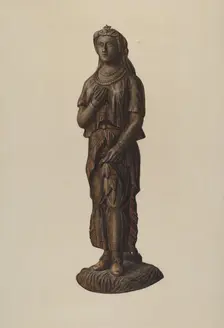 Cigar Store Indian, 1935/1942. Creator: Unknown