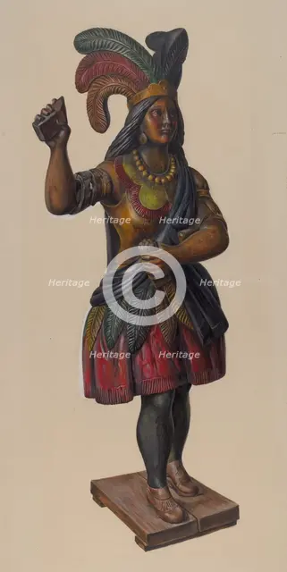 Cigar Store Indian, 1935/1942. Creator: Unknown.