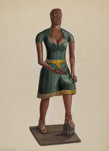 Cigar Store Indian, 1935/1942. Creator: Yolande Delasser