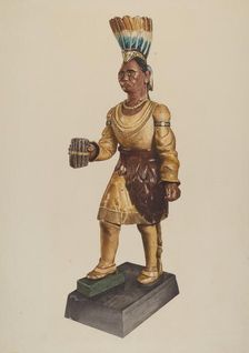 Cigar Store Indian, 1935/1942. Creator: Henry Murphy