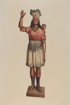 Cigar Store Indian, 1935/1942. Creator: Robert Pohle