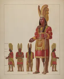 Cigar Store Indian, 1937. Creator: Otto E. Hake