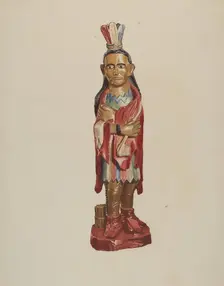 Cigar Store Indian, c. 1946. Creator: Albert Ryder