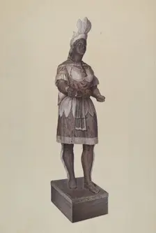 Cigar Store Indian, c. 1937. Creator: Dorothy Handy