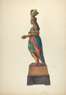 Cigar Store Indian, c. 1937. Creator: Vincent McPharlin
