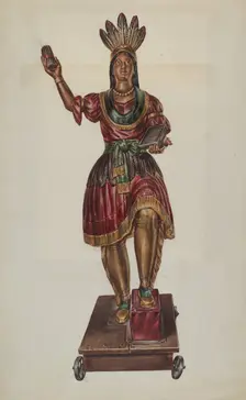 Cigar Store Indian, c. 1939. Creator: James McLellan