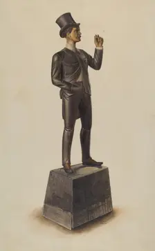 Cigar Store Man, 1937. Creator: Alvin M Gully