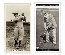 Cigarette cards of Bobby Jones and Tom Morris Sr, 1926-7