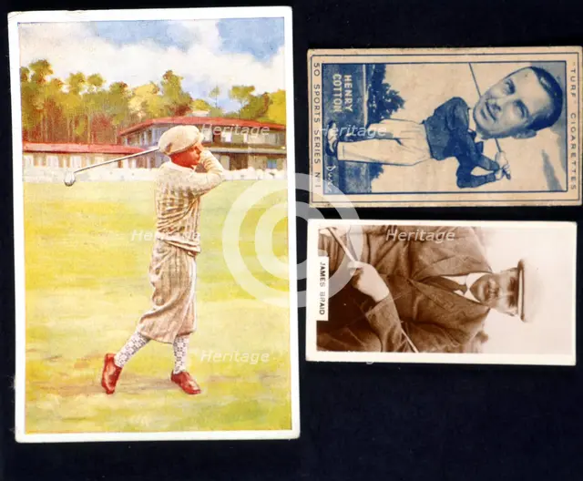 Cigarette cards, early 20th century. Creator: Unknown.