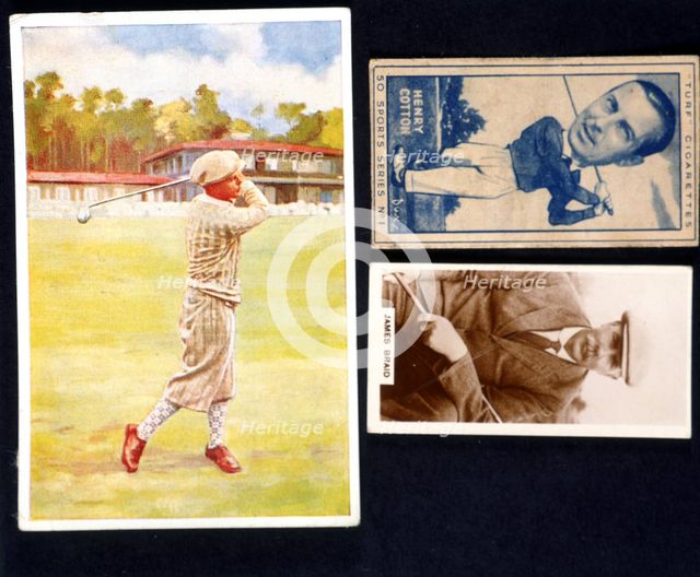 Cigarette cards, early 20th century. Creator: Unknown.