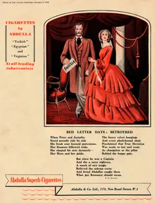 Cigarettes by Abdulla - Red Letter Days: Betrothed 1938