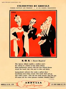 Cigarettes by Abdulla - S.O.S. - Escort Required 1939
