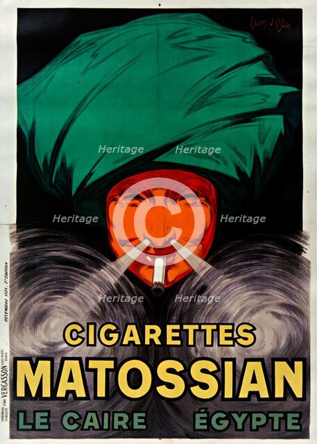 Cigarettes Matossian , 1926. Creator: Cappiello, Leonetto (1875-1942).