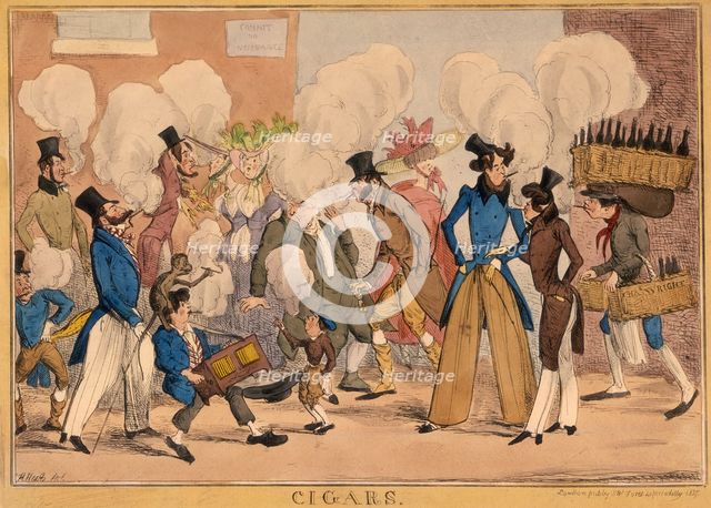 'Cigars', 1827. Creator: Henry Heath.