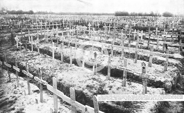 ''Cimetieres Allemands; Ce que les allemands laissent aussi derriere eux', 1918. Creator: Unknown.