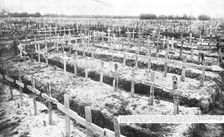 'Cimetieres Allemands; Ce que les allemands laissent aussi derriere eux 1918. Creator: Unknown