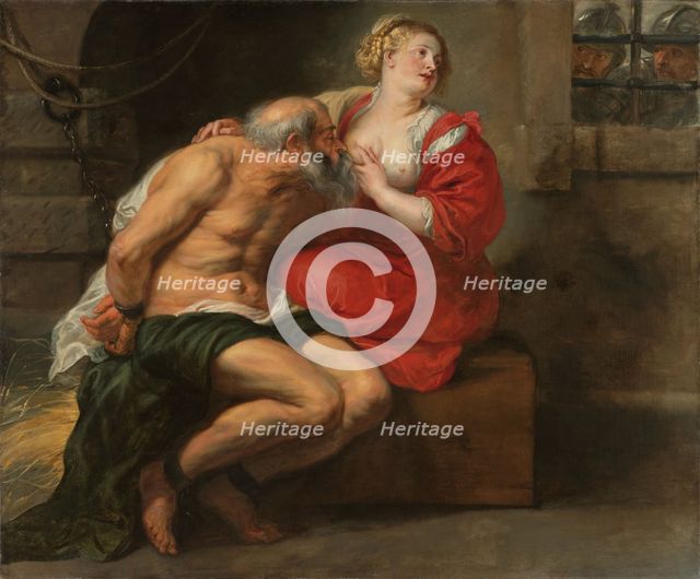 Cimon and Pero, c.1635. Creator: Workshop of Peter Paul Rubens.