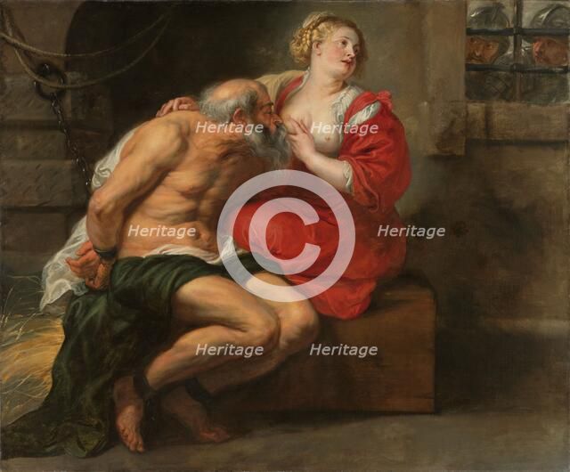 Cimon and Pero, c.1635. Creator: Workshop of Peter Paul Rubens.