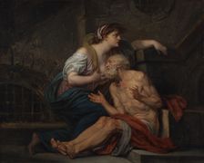 Cimon and Pero: Roman Charity, about 1767. Creator: Jean-Baptiste Greuze