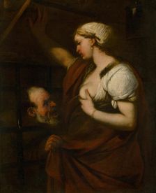 Cimon and Pera. Roman Charity, 1640-1680. Creator: Circle of Luca Giordano