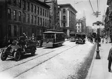 Cincinnati car strike, 1913. Creator: Bain News Service