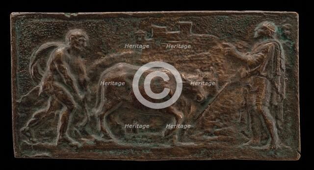 Cincinnatus at the Plough, late 16th century. Creator: Unknown.