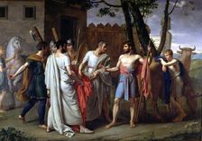 Cincinnatus leaving the plough to make laws in Rome Lucius Quintus Cincinnatus, Roman dictator,…
