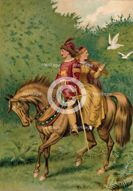 'Cinderella and the Prince', 1901. Artist: Edward Henry Wehnert.