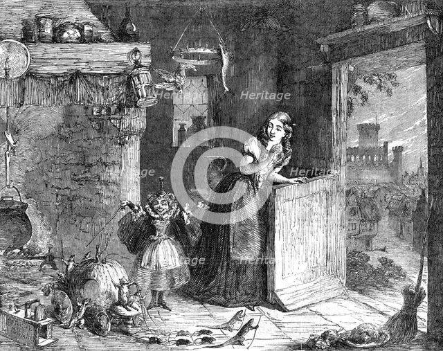 "Cinderella" - painted by George Cruikshank - from the Exhibitionn of the Royal Academy, 1854. Creator: Unknown.